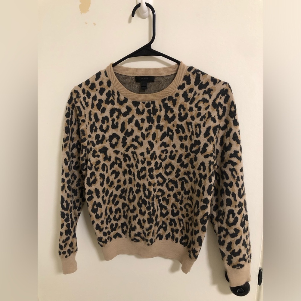 J crew leopard sweater